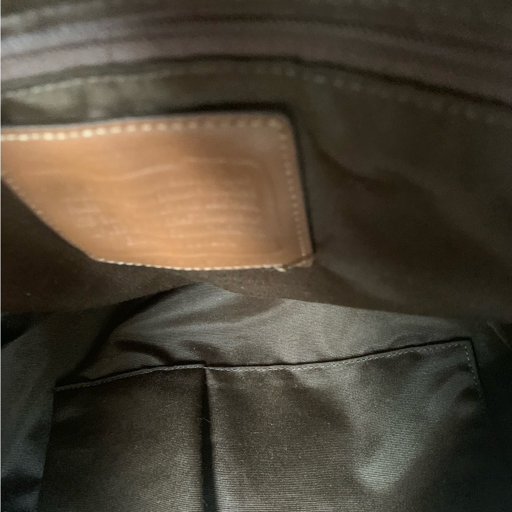 Coach Signature Hobo Bag in Brown and Cream - Picture 9 of 10